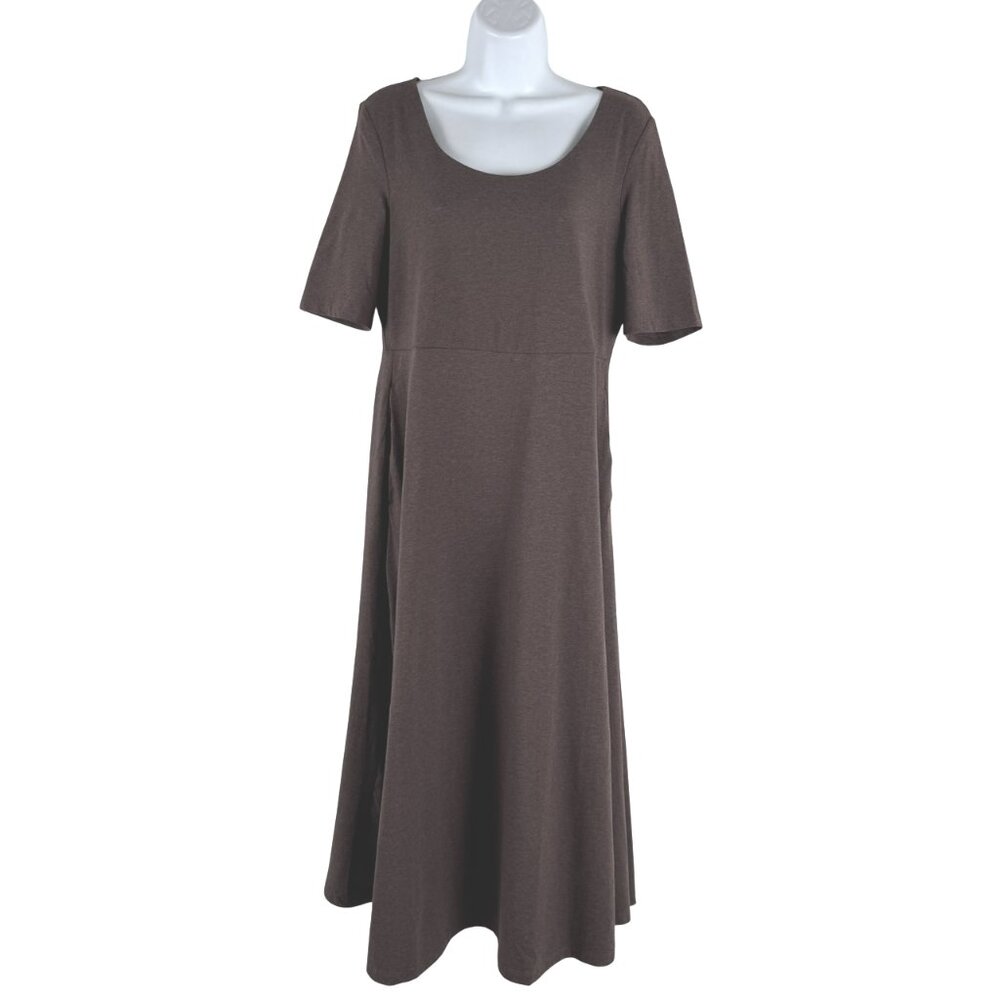Pact Brown Maxi Dress